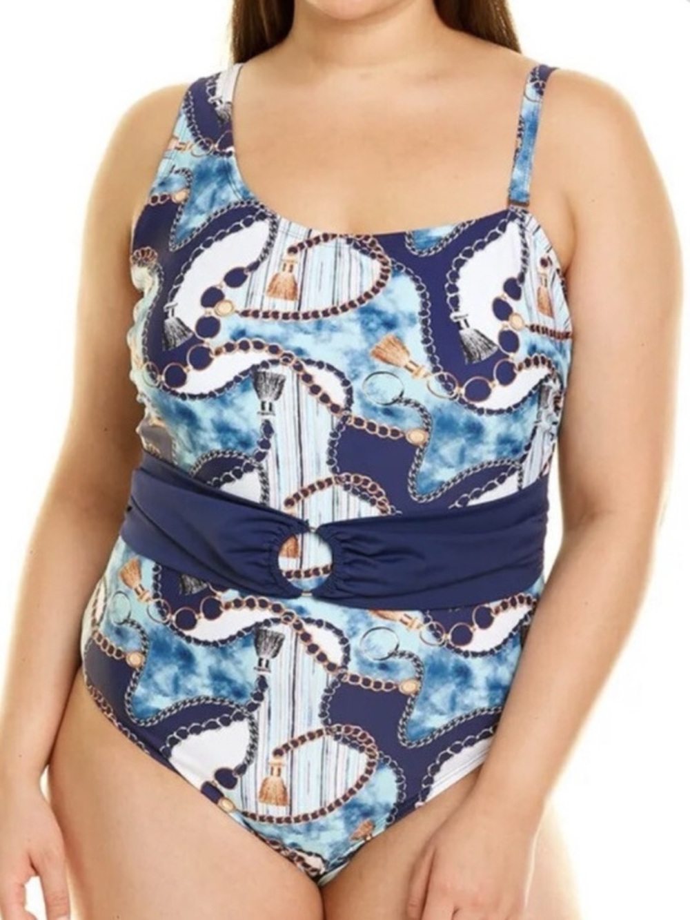 Lysa Plus Sonia One-Shoulder One-Piece Women's Swimsuit Blue
1x (18w - 20w) NEW